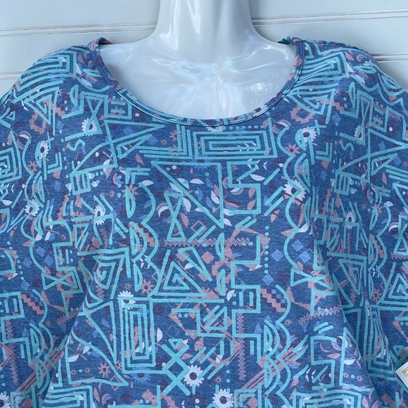 LulaRoe Abstract Printed Irma Top-#0918 - Picture 9 of 13